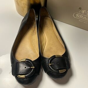 Coach black flats